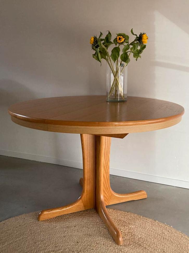 Midcentury vintage Deens design eettafel uitschuifbaar, Huis en Inrichting, Tafels | Eettafels, Gebruikt, 100 tot 150 cm, 100 tot 150 cm