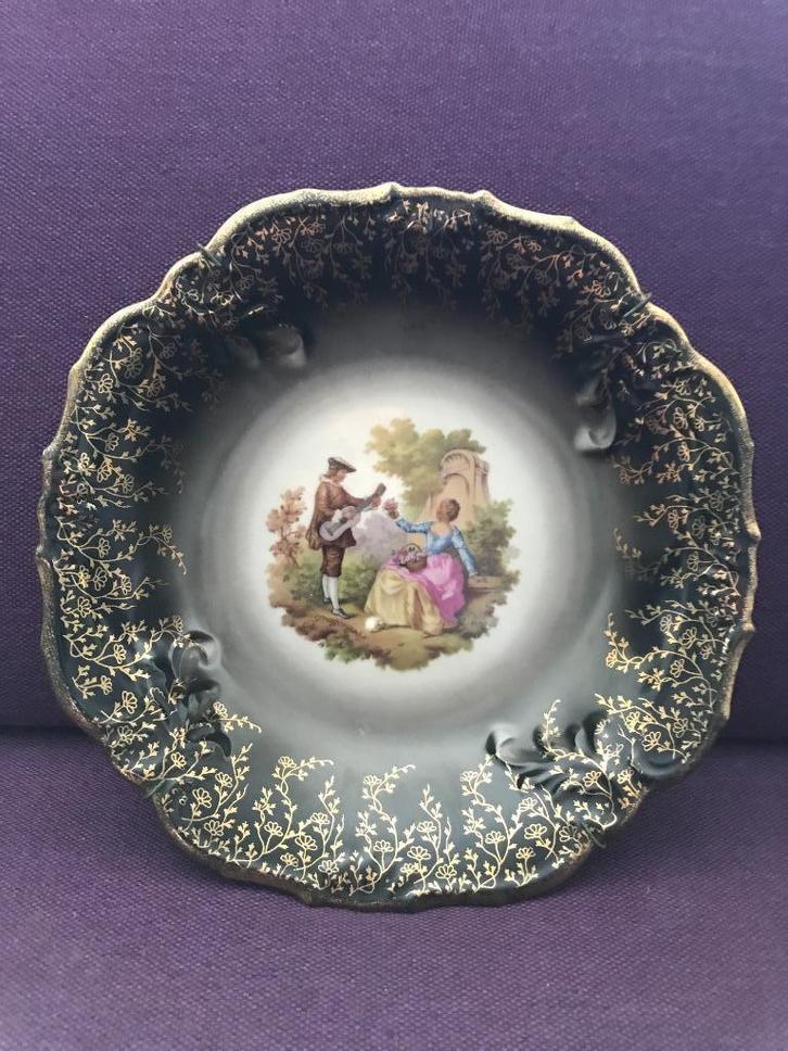 antiek porseleinen wandbord, Antiek en Kunst, Antiek | Wandborden en Tegels, Ophalen of Verzenden