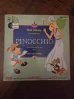 Pinocchio 33 1/2 toeren mini LP en boekje 1970, Verzamelen, Disney, Ophalen of Verzenden, Overige figuren, Gebruikt, Overige typen