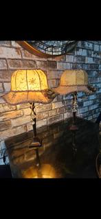 Baroque hoedlampen creme overlopen naar licht bruin, Ophalen of Verzenden, Zo goed als nieuw, Minder dan 50 cm