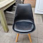 4 keukenstoelen, Huis en Inrichting, Stoelen, Ophalen, Kunststof, Gebruikt, Zwart