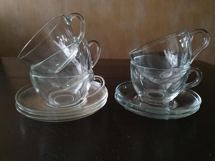 Kop-en Schotels, Huis en Inrichting, Keuken | Servies, Gebruikt, Glas, Ophalen of Verzenden