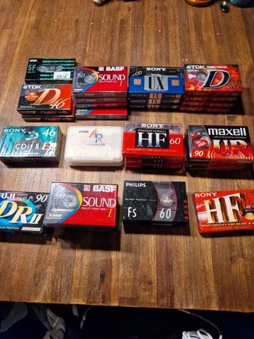 Nieuwe cassettebandjes  - Diverse merken 33 stuks beschikbaar voor biedingen