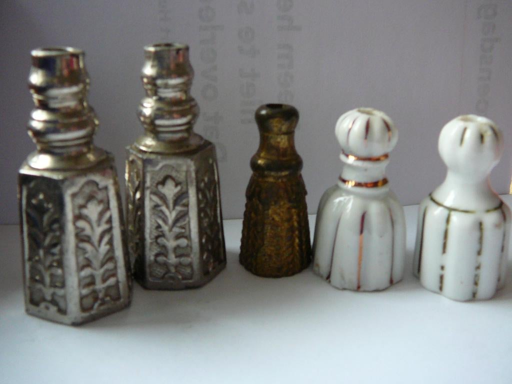 Antieke trekkoord houders bakeliet/porselein/metaal, Antiek en Kunst, Ophalen of Verzenden