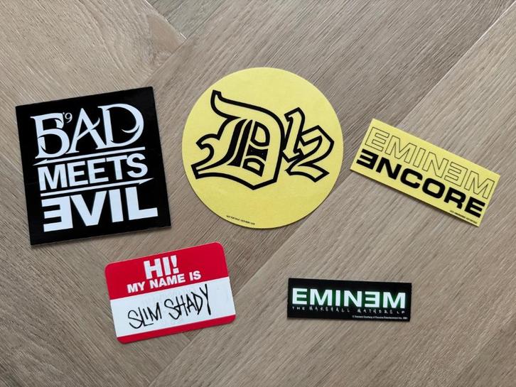 Eminem - Promo stickers (vanaf €15 per stuk), Verzamelen, Stickers, Nieuw, Overige typen, Ophalen