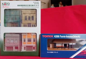 Japanse huizen Tomix/Kato voor n-spoor (14) beschikbaar voor biedingen
