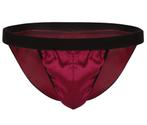 Rode satijnen slip / heren mannen onderbroek glimmende, Verzenden, Rood, Slip