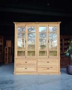 Franse teakhouten vitrinekast | Buffetkast Espagnolet #2391, Niet ingevuld, 200 cm of meer, Niet ingevuld, Ophalen of Verzenden