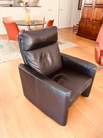 Twee lederen fauteuils in goede staat, Ophalen, Zo goed als nieuw, Leer, 75 tot 100 cm