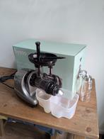Byzoo Horizontal Slowjuicer + 2 Byzoo bewaarflesjes, Ophalen of Verzenden, Gebruikt, Elektrisch, Slowjuicer
