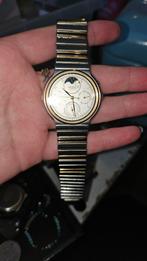 Seiko Polshorloge met Maanfase, Sieraden, Tassen en Uiterlijk, Horloges | Heren, Gebruikt, Staal, Polshorloge, Ophalen of Verzenden