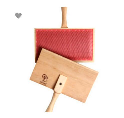 Hand kaarden kammen ruwe lont wol spinnen, Hobby en Vrije tijd, Spinnewielen en Spinnen, Zo goed als nieuw, Spinwol, Ophalen of Verzenden