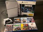 PS5 Slim 1TB Fortnite Disc edition + 7 games & garantie, Spelcomputers en Games, Spelcomputers | Sony PlayStation 5, Ophalen, Zo goed als nieuw