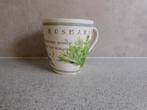 Mok 10x10 cm. Herbs Rosmarin Marjolein Bastin MB, Huis en Inrichting, Ophalen of Verzenden, Zo goed als nieuw, Overige stijlen