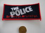 THE POLICE vintage patch p99 nieuw zilveren print 5x11 Sting, Verzenden, Nieuw, Kleding