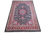 Handgeknoopt Perzisch wol Meched tapijt fuchsia 246x347cm, Persian Perzisch vintage oosters hype, Gebruikt, 200 cm of meer, Ophalen of Verzenden