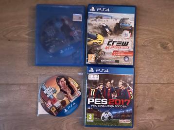 PS4 Games - GTA V, PES 2017, The Crew beschikbaar voor biedingen