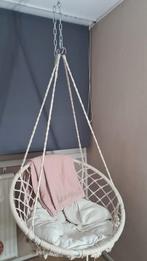 Leuke Hangstoel voor Binnen, Wit, Bohemian, Ophalen of Verzenden, Zo goed als nieuw