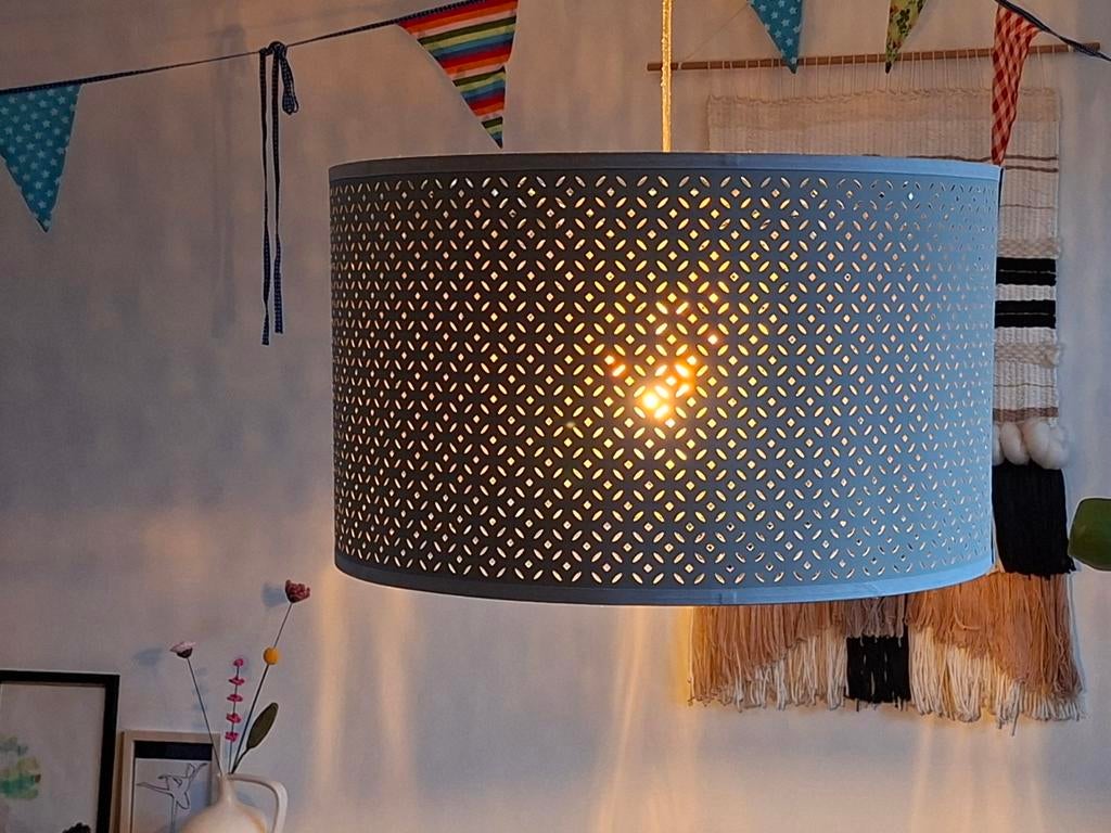 Ikea hanglamp Nymo goud/groen inclusief snoer/fitting/lamp, Huis en Inrichting, Lampen | Hanglampen, Ophalen, 50 tot 75 cm, Zo goed als nieuw