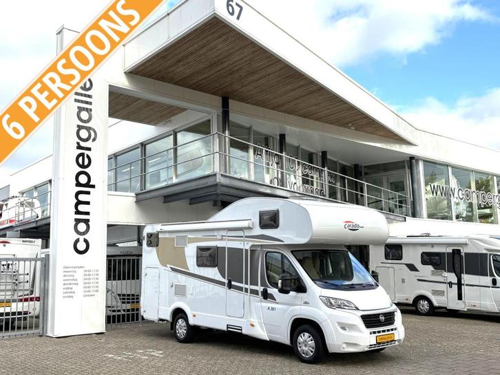 Carado A361 6 PERSOONS CAMPER STAPELBED ALKOOFBED EURO 5, Caravans en Kamperen, Campers, Bedrijf, tot en met 6, Carado, Fiat, Diesel