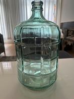 Riverdale vaas groenglas/ vintage 55 cm, Groen, Glas, Ophalen of Verzenden, Zo goed als nieuw