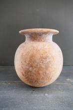 Antieke Egyptische vaas Albast met prachtige natuurtinten, Ophalen of Verzenden