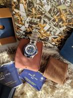 Super Ocean 44mm blauw compl, Sieraden, Tassen en Uiterlijk, Horloges | Heren, Overige merken, Staal, Staal, Polshorloge