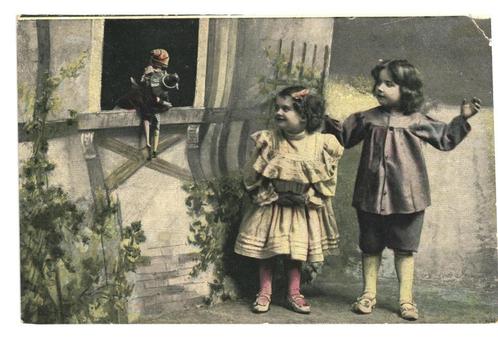 954502	Vintage	oude kinderkaart	meisje	1910	 Gelopen met pos, Verzamelen, Ansichtkaarten | Themakaarten, Gelopen, Kinderen, Ophalen of Verzenden