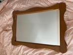 Mooie grote spiegel met houten rand, Ophalen of Verzenden, Rechthoekig