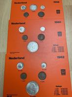 3 gulden jaarsets 1956, 1960 en 1962, Postzegels en Munten, Munten | Nederland, Koningin Juliana, Zilver, Overige waardes, Verzenden