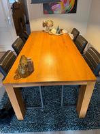 Eikenhouten Eetkamertafel - 220cm, Huis en Inrichting, Tafels | Eettafels, Ophalen, Gebruikt, 100 tot 150 cm, Eikenhout