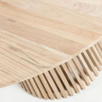 Tafelblad Teakhout 120 cm Jeanette van Kave Home beschikbaar voor biedingen
