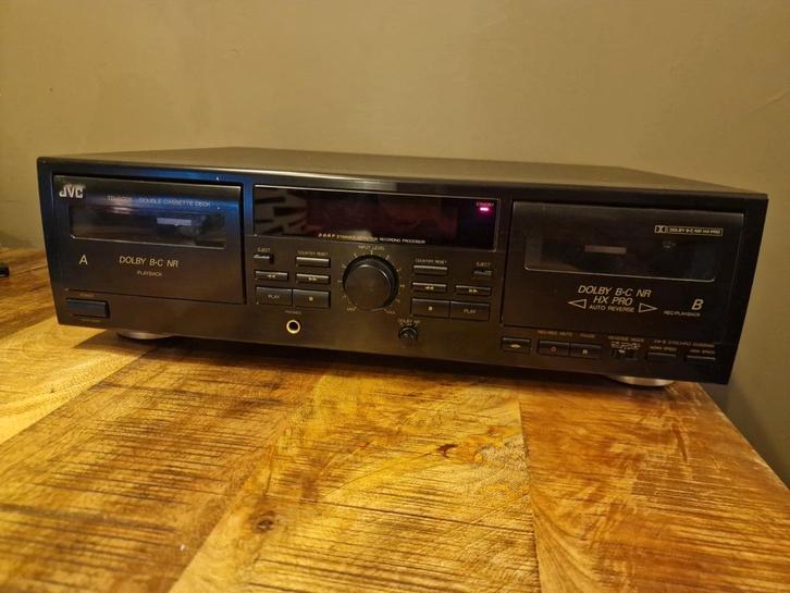 JVC TD-W208 cassettedeck dubbel, Audio, Tv en Foto, Cassettedecks, JVC, Ophalen