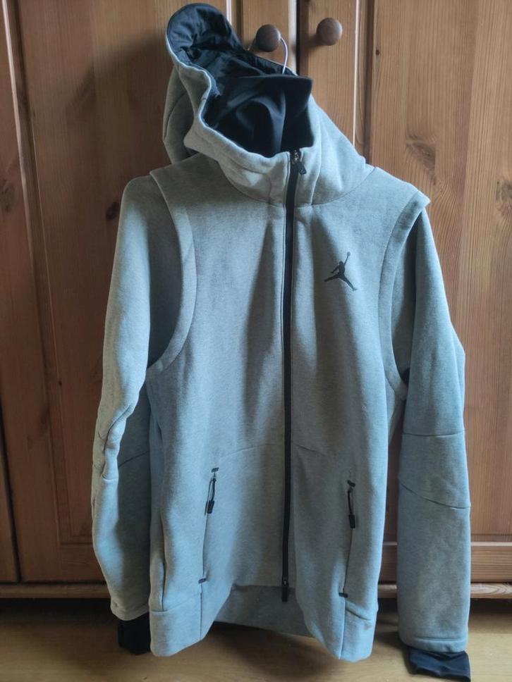 Nike Air Jordan Hoodie, Kleding | Heren, Truien en Vesten, Zo goed als nieuw, Maat 46 (S) of kleiner, Grijs, Ophalen of Verzenden