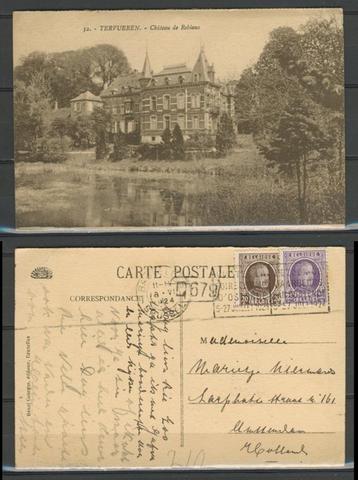 Terfueren 1924 Chateau de Robiano Ansichtkaart 943b jdu beschikbaar voor biedingen