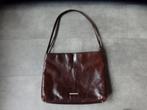 Leren/ Leer Claudio Ferrici Handtas/Schoudertas, Ophalen of Verzenden, Gebruikt, Bruin, Handtas