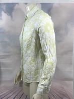 Joop! Geel wit gebloemd overhemd blouse maat 44 (3C7), Tweedehands verkoop, Tweedehands verkoop, Geel, Ophalen of Verzenden