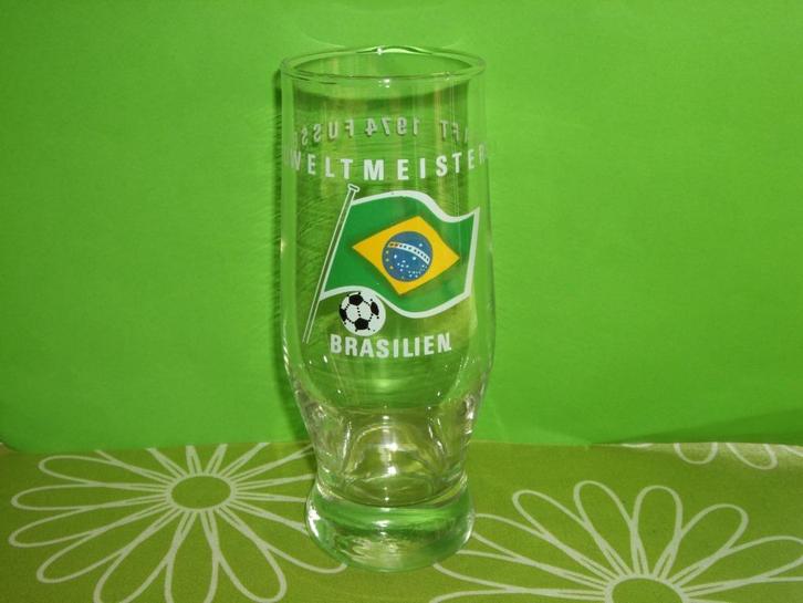 WK 1974 Fussball Weltmeisterschaft 1974 glas - Brasilien, Verzamelen, Sportartikelen en Voetbal, Zo goed als nieuw, Overige typen