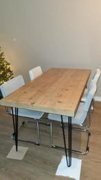 Houten eettafel 160x80, Ophalen, 50 tot 100 cm, 50 tot 100 cm, Zo goed als nieuw