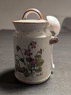 Vintage Mosterdpot met Lepel - Violet Design, Ophalen of Verzenden, Zo goed als nieuw