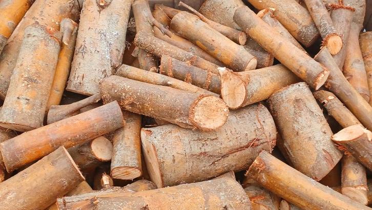 Gedroogd direct stookbaar haardhout, Tuin en Terras, Haardhout, 3 tot 6 m³, Ophalen of Verzenden