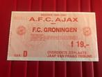 ⚽ Ticket Ajax - Fc Groningen 1990/1991 ⚽, Overige typen, Ophalen of Verzenden, Zo goed als nieuw, Ajax