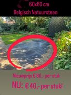 Belgisch natuursteen tegel 60x60 cm, Doe-het-zelf en Verbouw, Tegels, Ophalen, 40 tot 60 cm, 40 tot 60 cm, Hardsteen