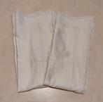 Jesurum kussenslopen wit fijne broderie 2 stuks, Tweepersoons, Ophalen of Verzenden, Zo goed als nieuw, Wit