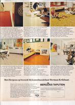 Retro reclame 1970 Bergoss tapijt Oss bij Herman Krikhaar, Overige typen, Ophalen of Verzenden