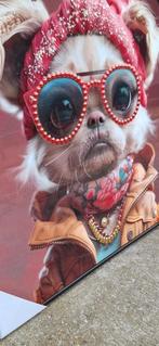 Stoere hond/hondje met strass steentjes en kralen, topper😎, Ophalen, ., Nieuw, .