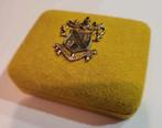 Vintage Gele Case Oleg Cassini Manchetknopen, Ophalen of Verzenden, Overige materialen, Manchetknopen, Verguld