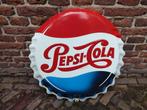 Vintage Pepsi-Cola Emaille Bord - Jaren 50, Ophalen of Verzenden, Gebruikt, Reclamebord