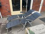 Vrijbuiter Campingstoelen met Voetenbanken, Ophalen, Gebruikt, Textileen, Inklapbaar