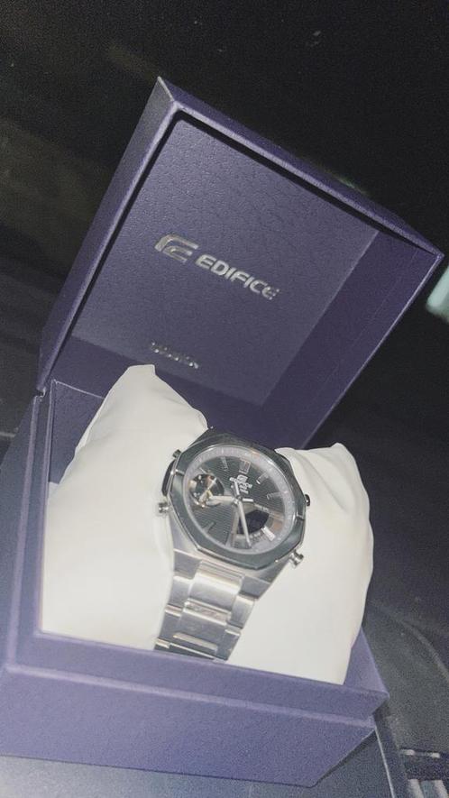 casio edifice sapphire(met Bluetooth functie), Sieraden, Tassen en Uiterlijk, Horloges | Heren, Zo goed als nieuw, Casio, Staal